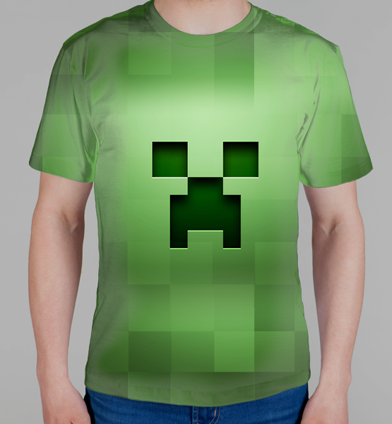 Мужская 3D футболка "Маинкрафт (Minecraft) 3D-2"
