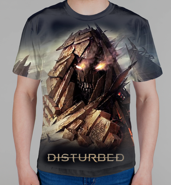 Мужская 3D футболка "Disturbed"