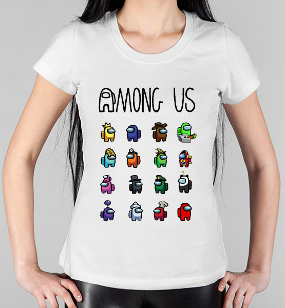 Женская футболка "Among us (герои)"