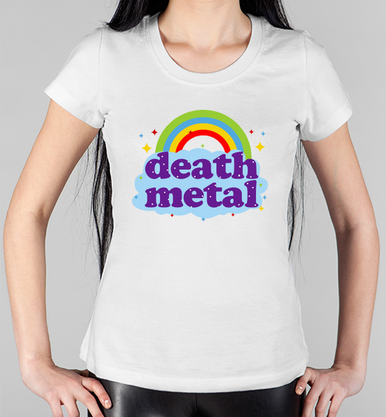 Женская футболка "Death metal"