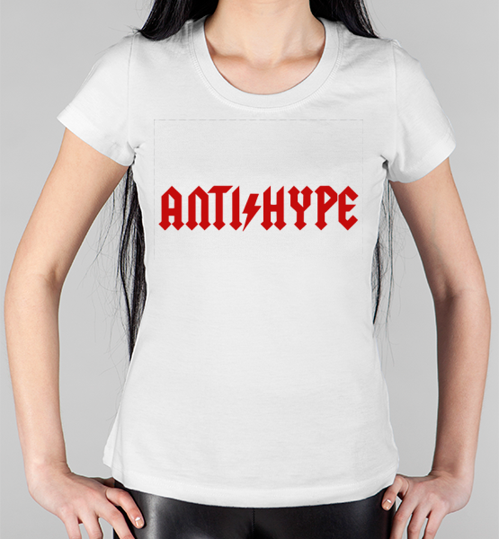 Женская футболка "Antihype (Антихайп)"
