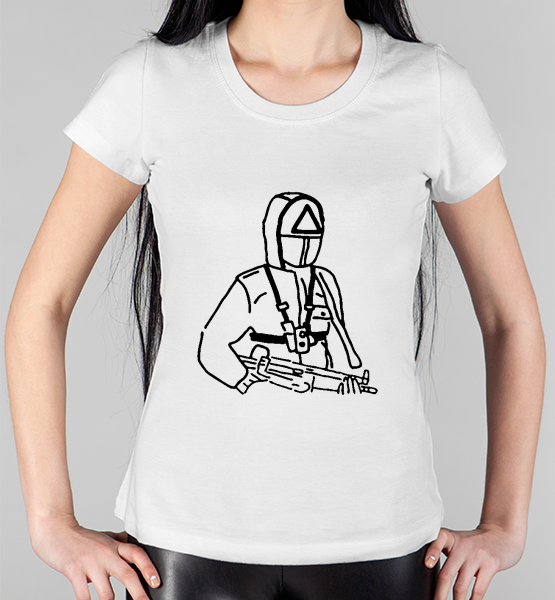Женская футболка "Игры в кальмара (Страж)"