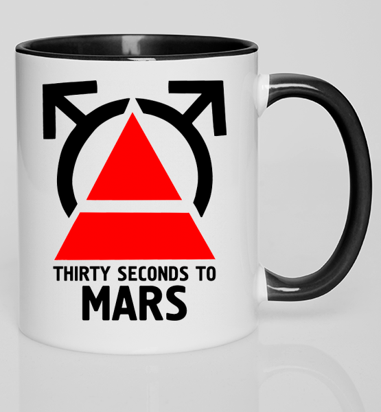 Цветная кружка "30 seconds to mars 4"
