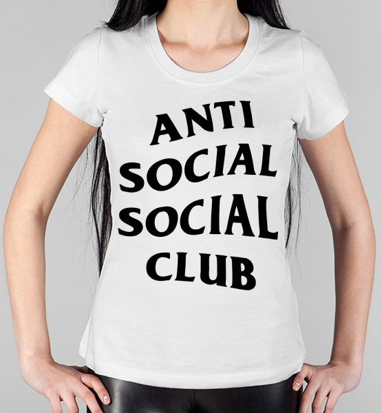 Женская футболка "Anti Social Social Club (ASSC)"