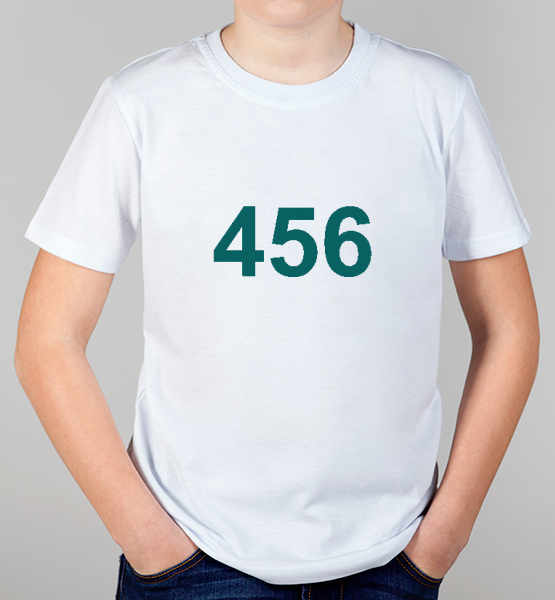 Детская футболка "Игра в кальмара 456"