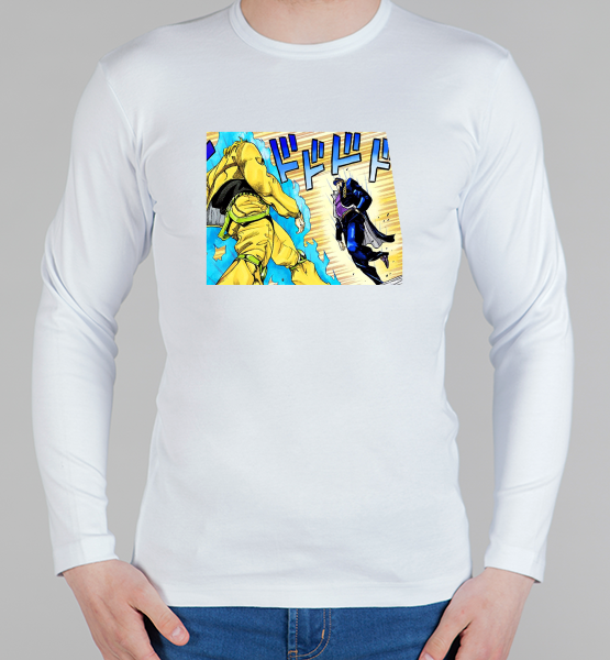 Мужская футболка с длинным рукавом Дио идет на забив