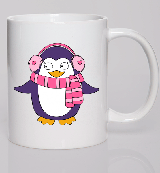 Парная кружка (Жен) Пингвин девочка