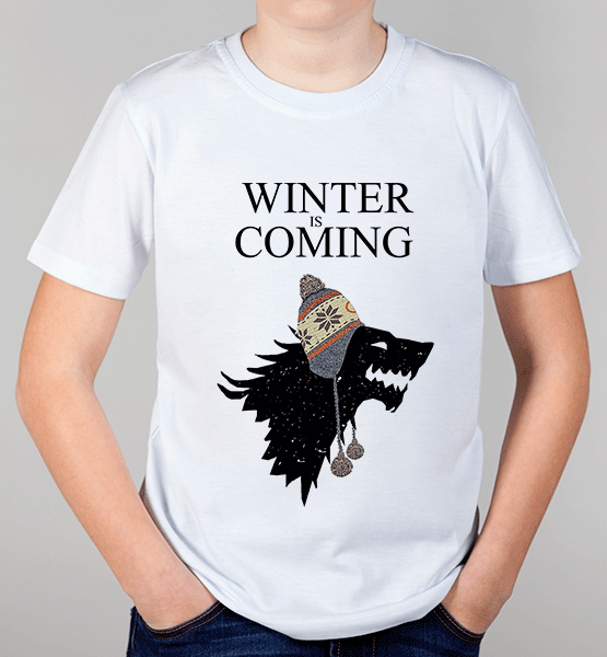 Детская футболка "Winter is coming (Games of thrones)"