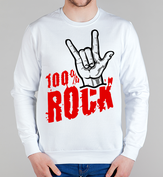 Свитшот "100 % Rock"