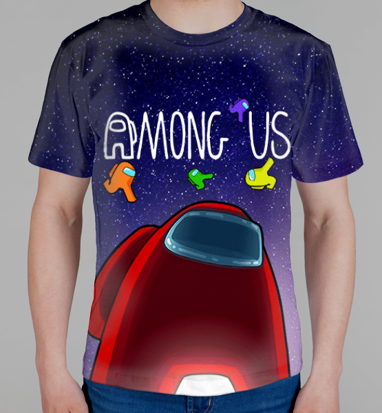 Мужская 3D футболка "Among us 3D"
