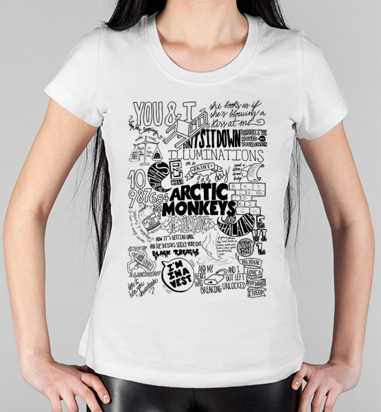 Женская футболка "Arctic monkeys Art"