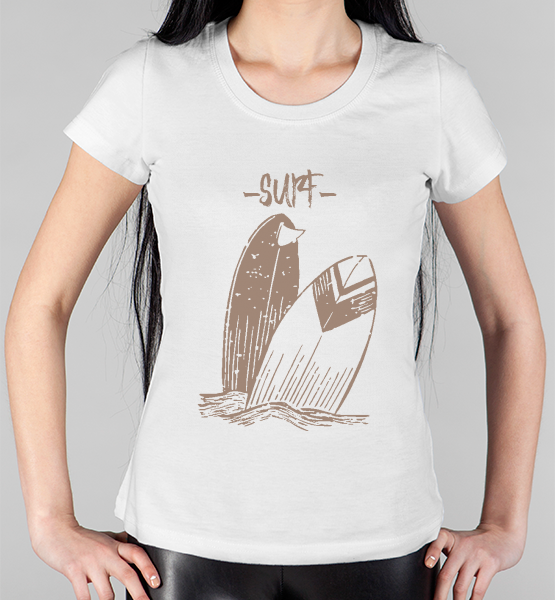 Женская футболка "SURF"