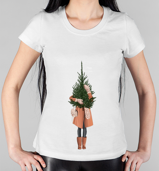 Женская футболка Happy new year 2022