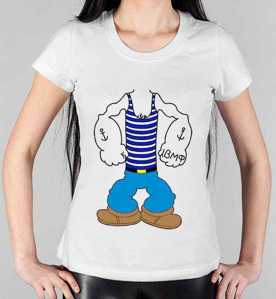 Женская футболка "Морячок"