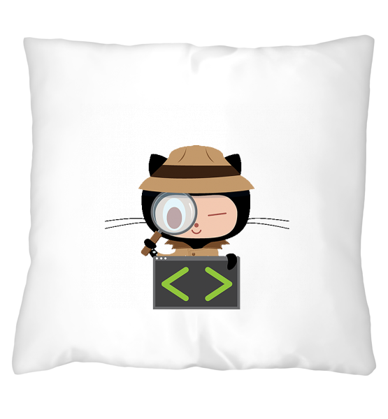 Подушка "Кот-программист!"