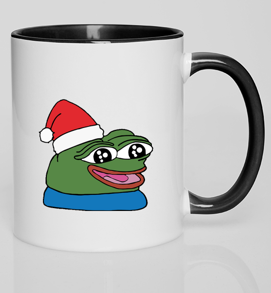 Цветная кружка "Pepe happy new year"