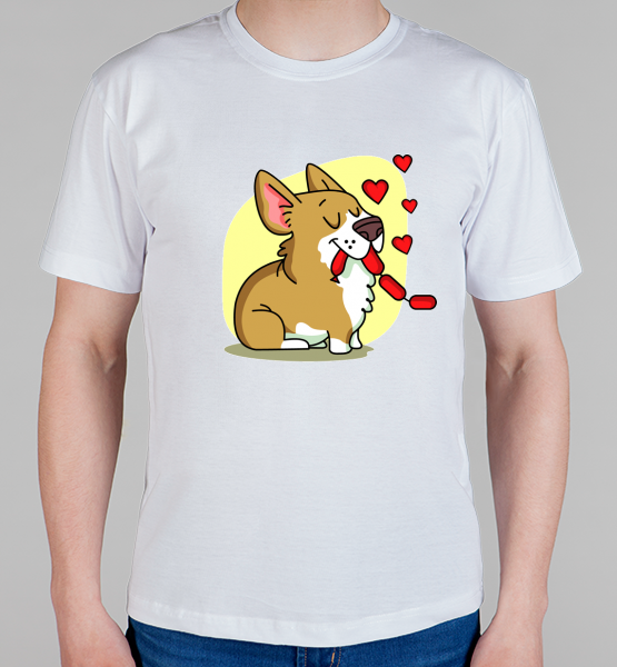 Парная футболка "Влюбленные собачки"