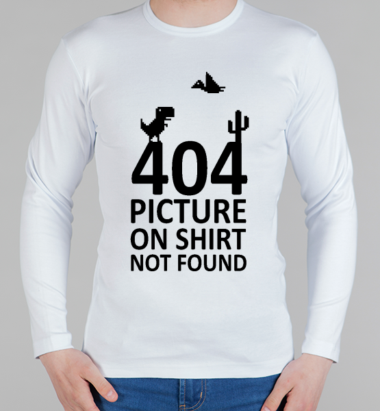 Мужской лонгслив "404 error"