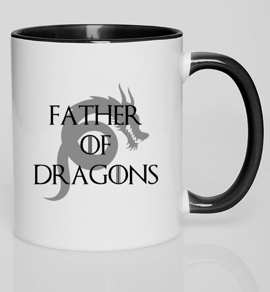 Цветная кружка "Father of dragons"