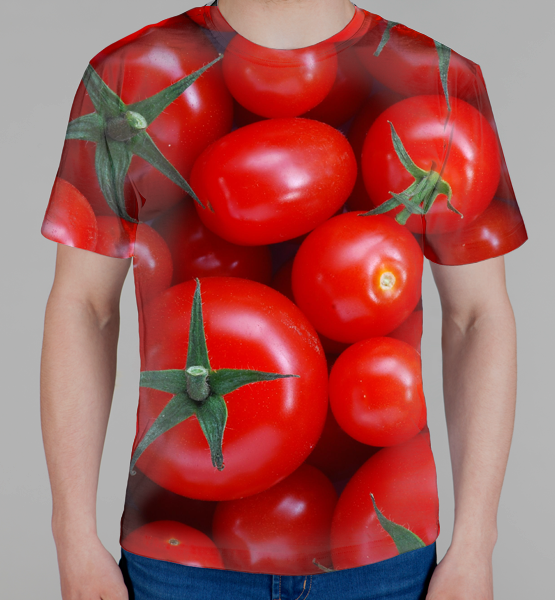 Мужская 3D футболка "Помидор"