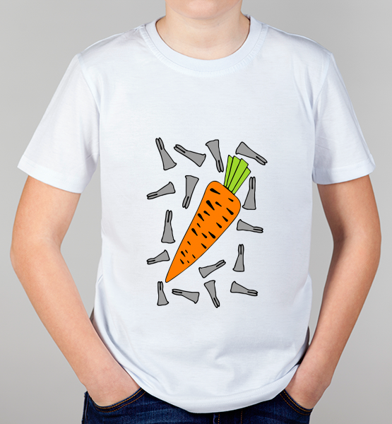 Детская футболка "Морковка (жен.)"