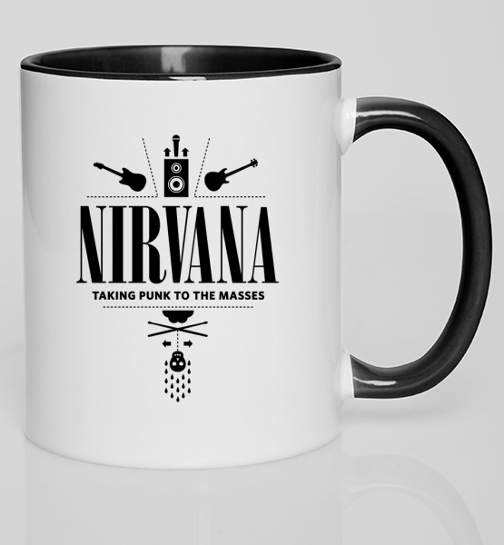 Цветная кружка "Нирвана / Nirvana"