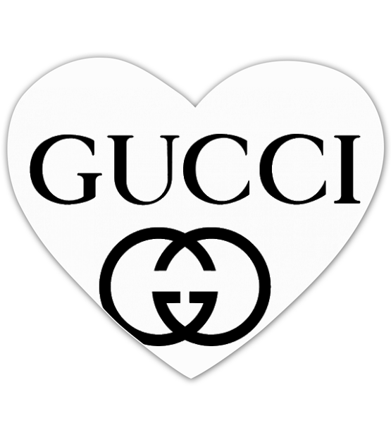 Коврик для мышки сердце "Gucci"