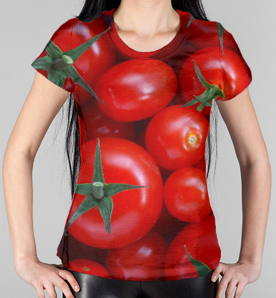 Женская 3D футболка "Помидор"