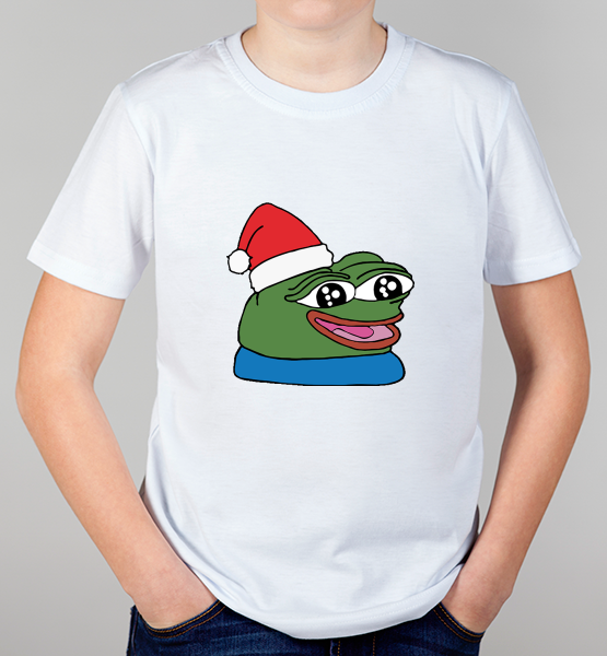 Детская футболка "Pepe happy new year"