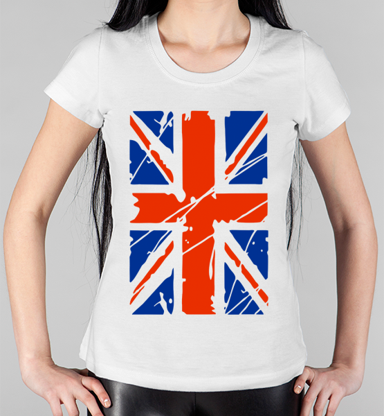 Женская футболка "Английский флаг"