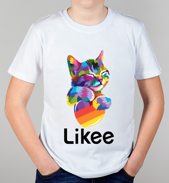 Детская футболка "Котик Likee"