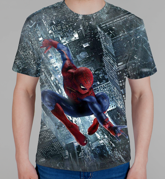 Мужская 3D футболка "Человек-паук"