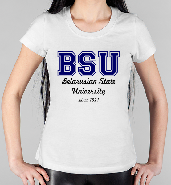 Женская футболка "БГУ"