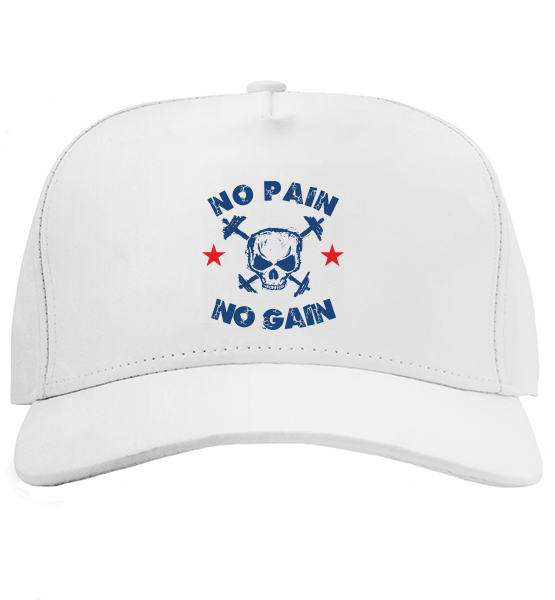 Кепка No pain No gain череп