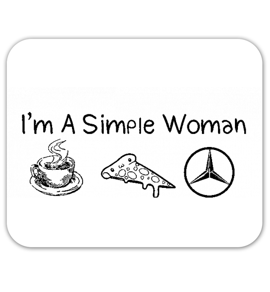 Коврик для мышки "I'am a simple woman"