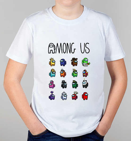Детская футболка "Among us (герои)"