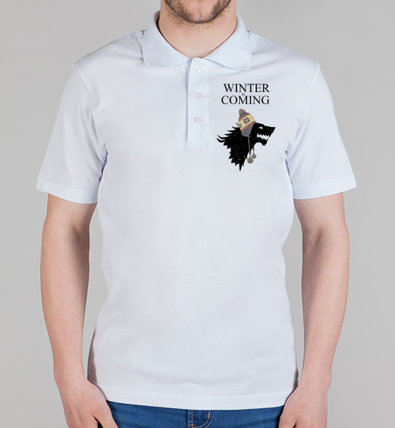 Футболка поло "Winter is coming (Games of thrones)"