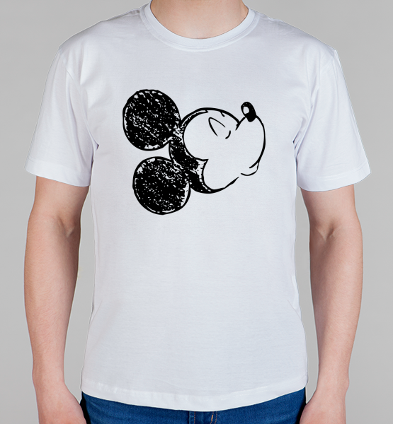 Парная футболка "Микки Маус Поцелуй"