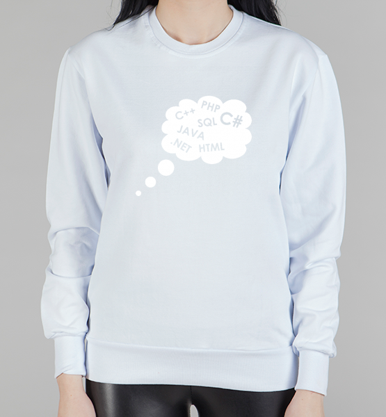 Женский свитшот Языки программирования