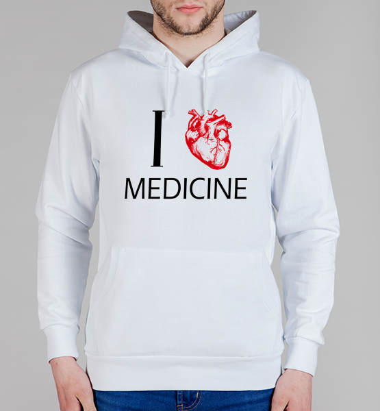 Толстовка "Я люблю медицину"