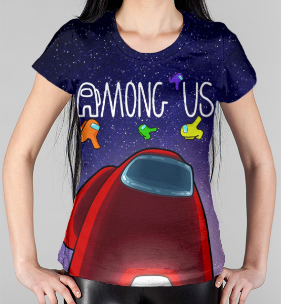 Женская 3D футболка "Among us 3D"
