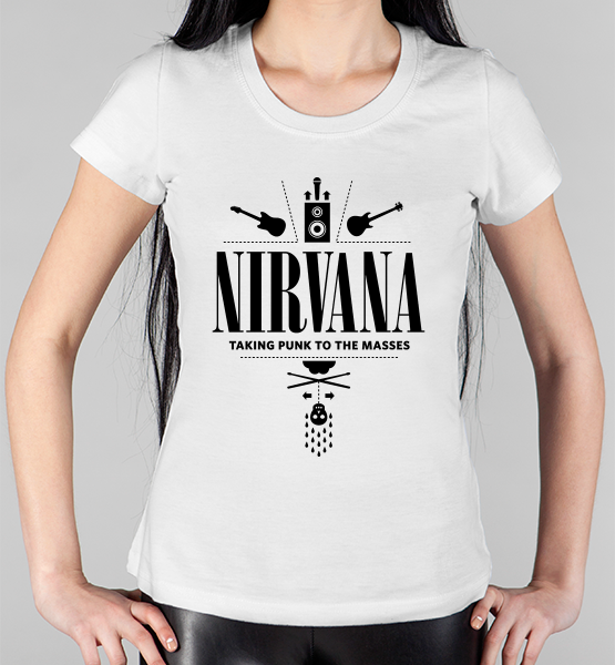 Женская футболка "Нирвана / Nirvana"