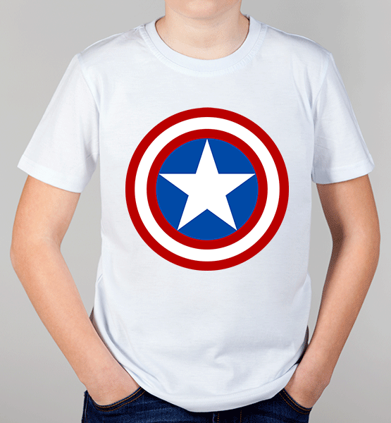Детская футболка "Капитан Америка"