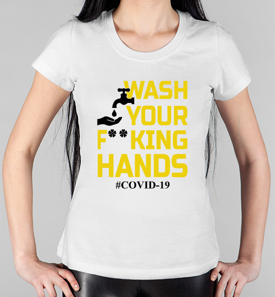 Женская футболка "Wash you Hands"
