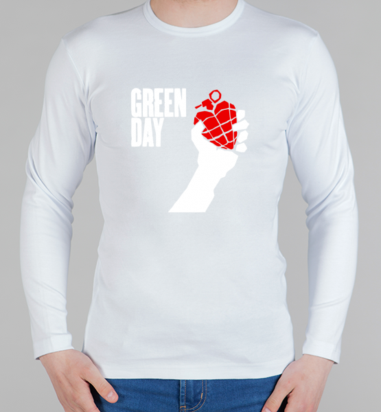 Мужская футболка с длинным рукавом Green Day