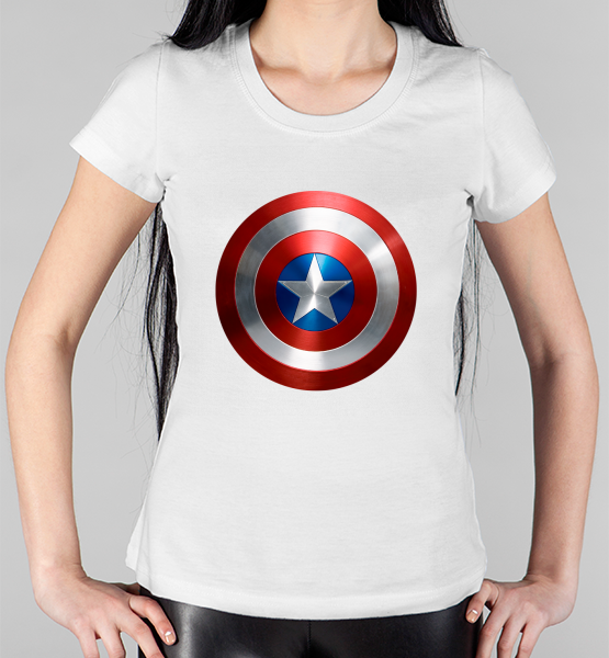 Женская футболка "Капитан Америка 2"