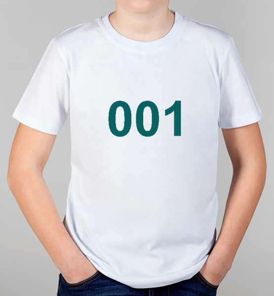 Детская футболка "Игра в кальмара 001"