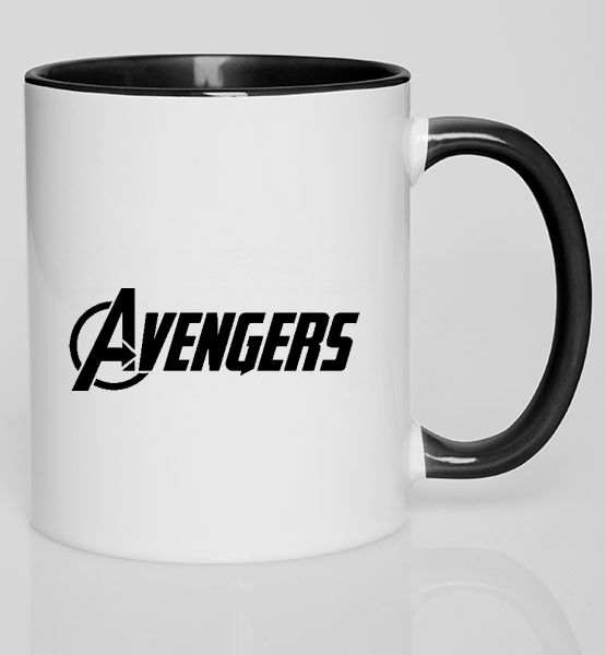 Цветная кружка "Мстители (Avengers) надпись"