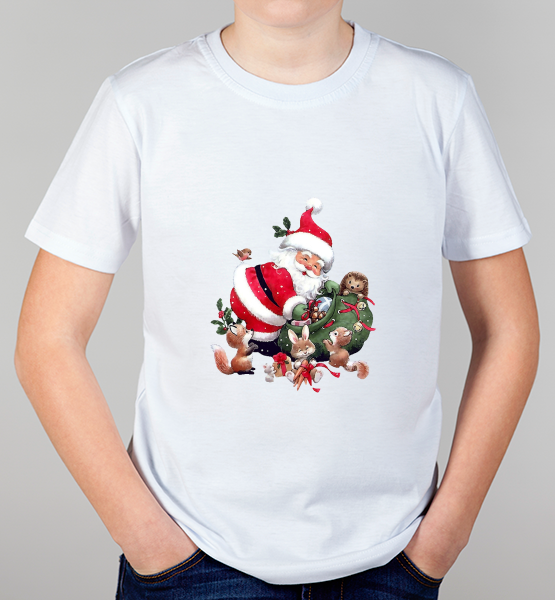 Детская футболка "Santa&Friends"