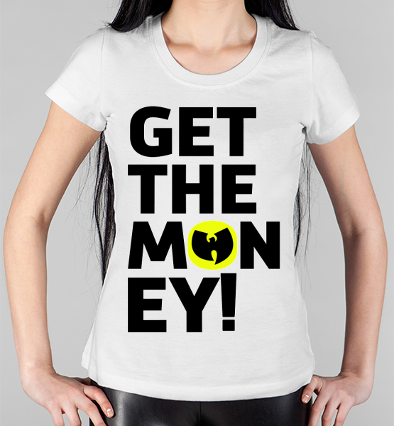 Женская футболка "Get the money"